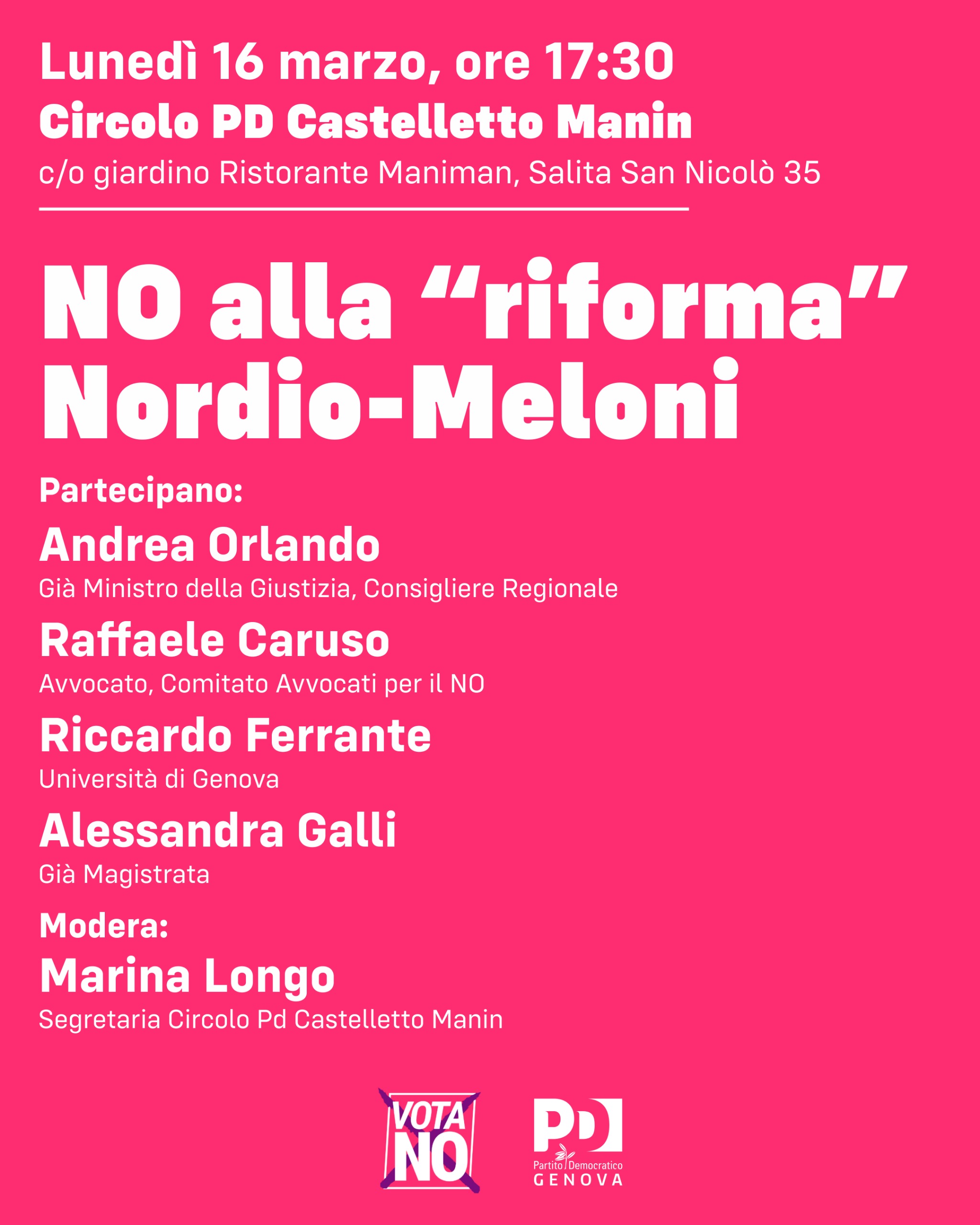 No alla Riforma Nordio-Meloni